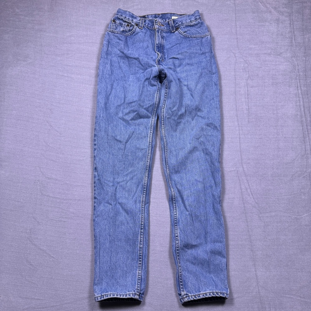 VTG Levi's 550 Jeans Girls Blue Denim Relaxed Fit Tapered Leg Jeans Size 11 Jr